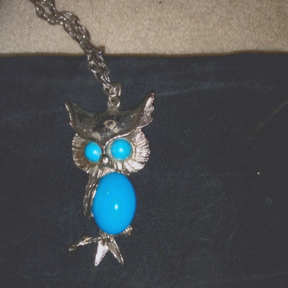 Silver Owl Necklace and Pendant